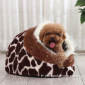 Lit pour animaux de compagnie d'hiver, lits pour animaux de compagnie pour chiens luxe